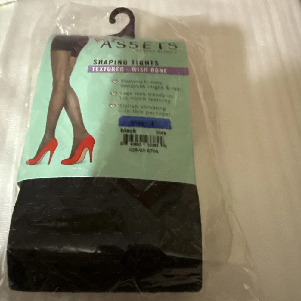Lot of 3 Assets by Sara Blakely Size 4 Shaping Tights Black NIP Spanx Mix
